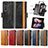 Leather Case Stands Flip Cover Holder S02D for Samsung Galaxy Z Fold3 5G