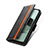 Leather Case Stands Flip Cover Holder S02D for Sharp Aquos wish3