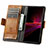 Leather Case Stands Flip Cover Holder S02D for Sony Xperia 1 III