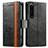 Leather Case Stands Flip Cover Holder S02D for Sony Xperia 1 IV