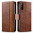 Leather Case Stands Flip Cover Holder S02D for Sony Xperia 10 III SO-52B