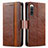 Leather Case Stands Flip Cover Holder S02D for Sony Xperia 10 IV