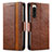 Leather Case Stands Flip Cover Holder S02D for Sony Xperia 5 IV