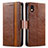 Leather Case Stands Flip Cover Holder S02D for Sony Xperia Ace III