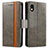 Leather Case Stands Flip Cover Holder S02D for Sony Xperia Ace III