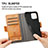 Leather Case Stands Flip Cover Holder S02D for Vivo iQOO Z3 5G