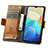Leather Case Stands Flip Cover Holder S02D for Vivo iQOO Z6 5G