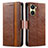 Leather Case Stands Flip Cover Holder S02D for Vivo Y02S