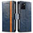 Leather Case Stands Flip Cover Holder S02D for Vivo Y32t