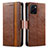 Leather Case Stands Flip Cover Holder S02D for Vivo Y32t