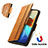 Leather Case Stands Flip Cover Holder S02D for Vivo Y33e 5G