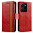 Leather Case Stands Flip Cover Holder S02D for Vivo Y35 4G