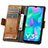 Leather Case Stands Flip Cover Holder S02D for Vivo Y3s (2021)