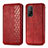 Leather Case Stands Flip Cover Holder S02D for Xiaomi Mi 10T 5G Red