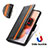 Leather Case Stands Flip Cover Holder S02D for Xiaomi Mi 12 Lite 5G