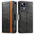 Leather Case Stands Flip Cover Holder S02D for Xiaomi Mi 12T Pro 5G Black
