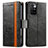 Leather Case Stands Flip Cover Holder S02D for Xiaomi Redmi 10 (2022)