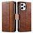 Leather Case Stands Flip Cover Holder S02D for Xiaomi Redmi 12 4G