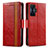 Leather Case Stands Flip Cover Holder S02D for Xiaomi Redmi K50 Gaming 5G Red