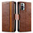 Leather Case Stands Flip Cover Holder S02D for Xiaomi Redmi Note 10 Pro Max