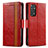 Leather Case Stands Flip Cover Holder S02D for Xiaomi Redmi Note 11 4G (2022)