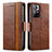 Leather Case Stands Flip Cover Holder S02D for Xiaomi Redmi Note 11 5G