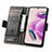 Leather Case Stands Flip Cover Holder S02D for Xiaomi Redmi Note 12S