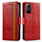 Leather Case Stands Flip Cover Holder S02D for Xiaomi Redmi Note 12S Red