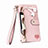 Leather Case Stands Flip Cover Holder S03D for Apple iPhone 15 Pro