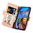 Leather Case Stands Flip Cover Holder S03D for Motorola Moto E32s