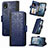 Leather Case Stands Flip Cover Holder S03D for Nokia C2 2nd Edition