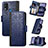 Leather Case Stands Flip Cover Holder S03D for Nokia C21 Plus