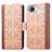 Leather Case Stands Flip Cover Holder S03D for Realme C30s Light Brown