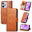 Leather Case Stands Flip Cover Holder S03D for Realme C31