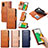 Leather Case Stands Flip Cover Holder S03D for Samsung Galaxy A03 Core