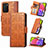 Leather Case Stands Flip Cover Holder S03D for Samsung Galaxy A03s