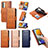 Leather Case Stands Flip Cover Holder S03D for Samsung Galaxy F23 5G