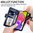 Leather Case Stands Flip Cover Holder S03D for Samsung Galaxy M02s