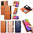 Leather Case Stands Flip Cover Holder S03D for Samsung Galaxy M02s