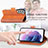 Leather Case Stands Flip Cover Holder S03D for Samsung Galaxy S21 FE 5G