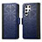 Leather Case Stands Flip Cover Holder S03D for Samsung Galaxy S21 Ultra 5G