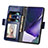 Leather Case Stands Flip Cover Holder S03D for Samsung Galaxy S21 Ultra 5G