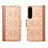 Leather Case Stands Flip Cover Holder S03D for Sony Xperia 1 IV Light Brown