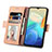 Leather Case Stands Flip Cover Holder S03D for Vivo iQOO Z6 5G