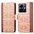 Leather Case Stands Flip Cover Holder S03D for Vivo iQOO Z6 Lite 5G Light Brown