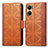 Leather Case Stands Flip Cover Holder S03D for Vivo Y02S