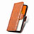 Leather Case Stands Flip Cover Holder S03D for Vivo Y35 4G