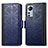 Leather Case Stands Flip Cover Holder S03D for Xiaomi Mi 12S Pro 5G Blue