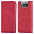 Leather Case Stands Flip Cover Holder S04D for Asus Zenfone 7 Pro ZS671KS Red