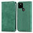 Leather Case Stands Flip Cover Holder S04D for Google Pixel 5a 5G Green